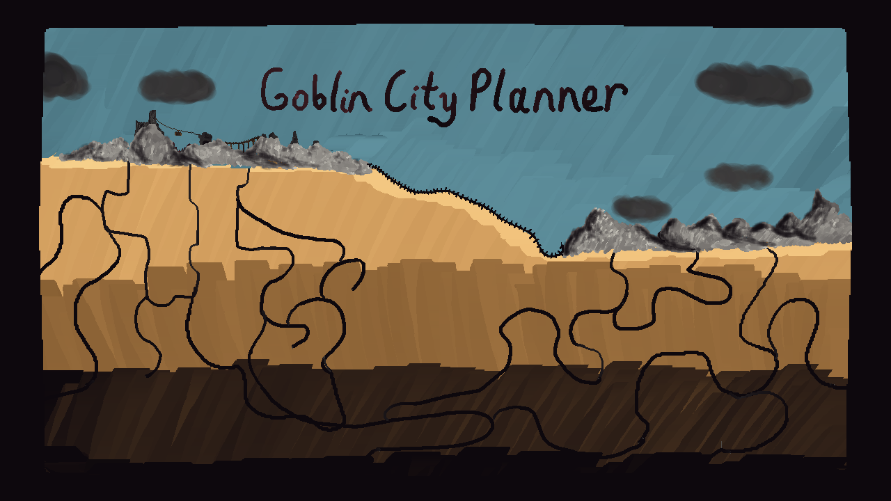 The Title Screen for Goblin City Planner